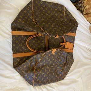 Louis Vuitton Brown Monogram Travel Bag